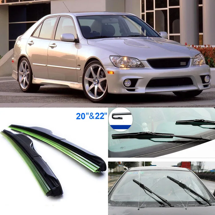 2 pcs 22 "+ 20" frente windscreen windshield wiper blades WindShield