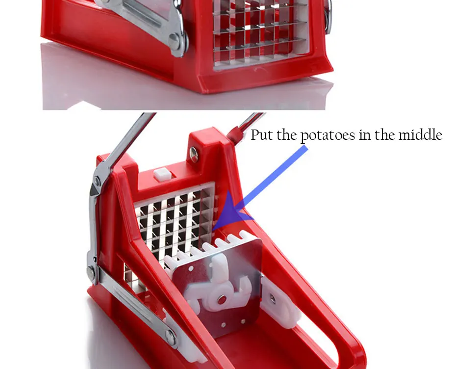Измельчитель для картофеля фри из нержавеющей стали производитель слайсер Чоппер кухонные инструменты приспособления кухонные аксессуары