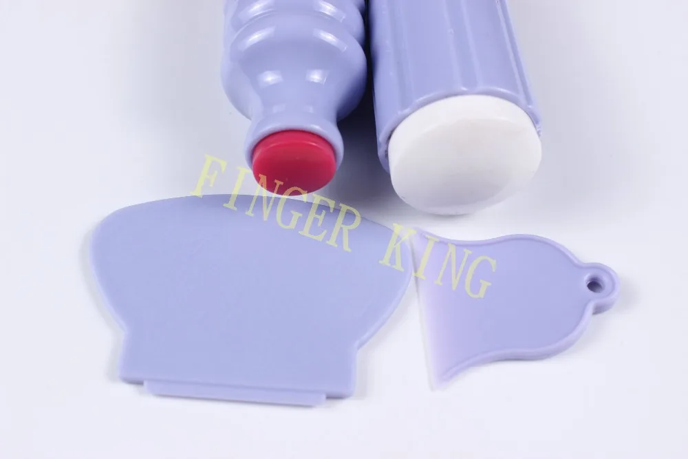 

NEW! Best Price Nail Art Image Plate Stamping Purple Big Size Stamper with 2 Plastic Scraper Fashion Nail Art Tools #X276