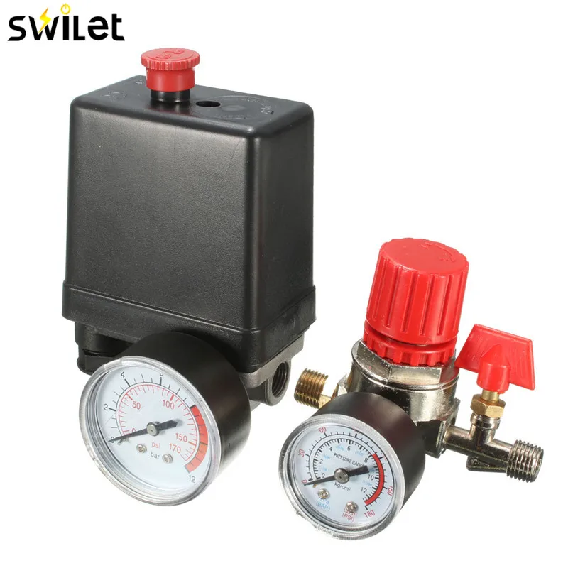 15A 240V AC Air Compressor Pressure Switch Control 7 25 125 PSI