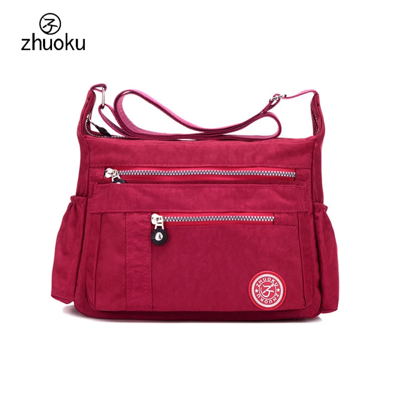 ZHUOKU الفاخرة النساء حقيبة ساعي للماء النايلون حقائب كتف السيدات بولسا الأنثوية السفر حقيبة المرأة Crossbody حقيبة ZK6046 ZHUOKU الفاخرة النساء حقيبة ساعي للماء النايلون حقائب كتف السيدات بولسا الأنثوية السفر حقيبة المرأة Crossbody حقيبة ZK6046