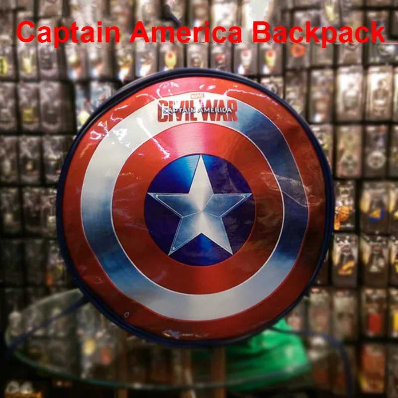 

MeanCat Captain America Shield Cosplay Shoulder Backpack Marvel Civil War Captain America The First Avenger Backpacks