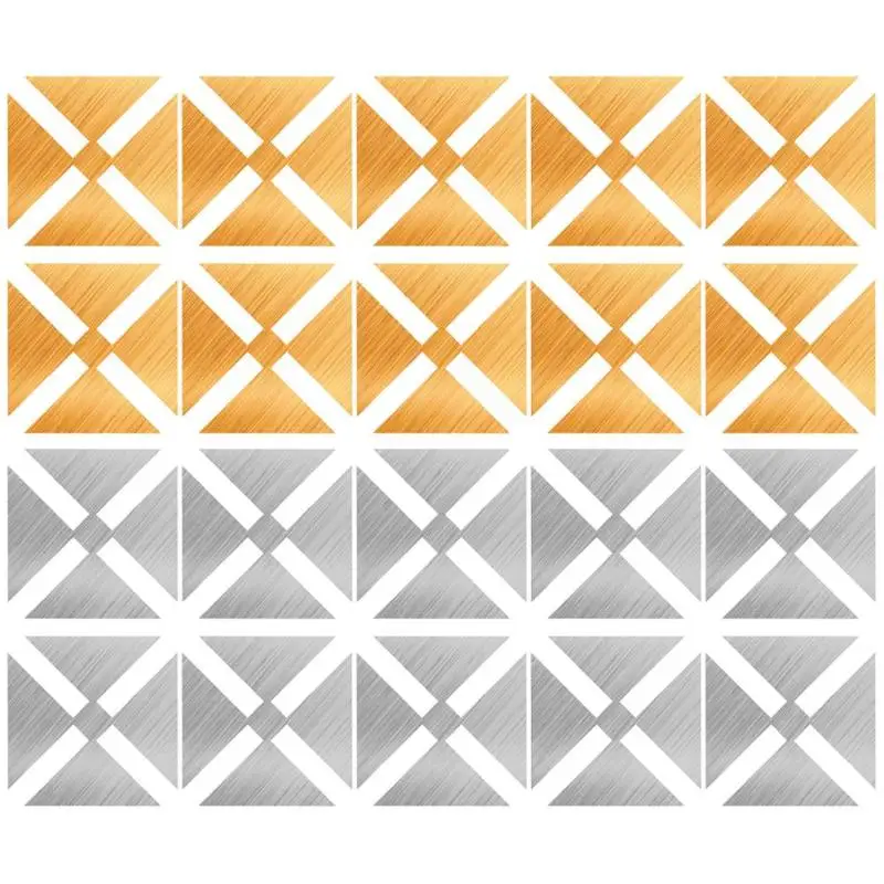 

10pcs Tile Floor Sticker Waterproof Art Diagonal Tile Stickers 3D Self-adhesive Home Wall Decal For Bathroom Kitchen Decor