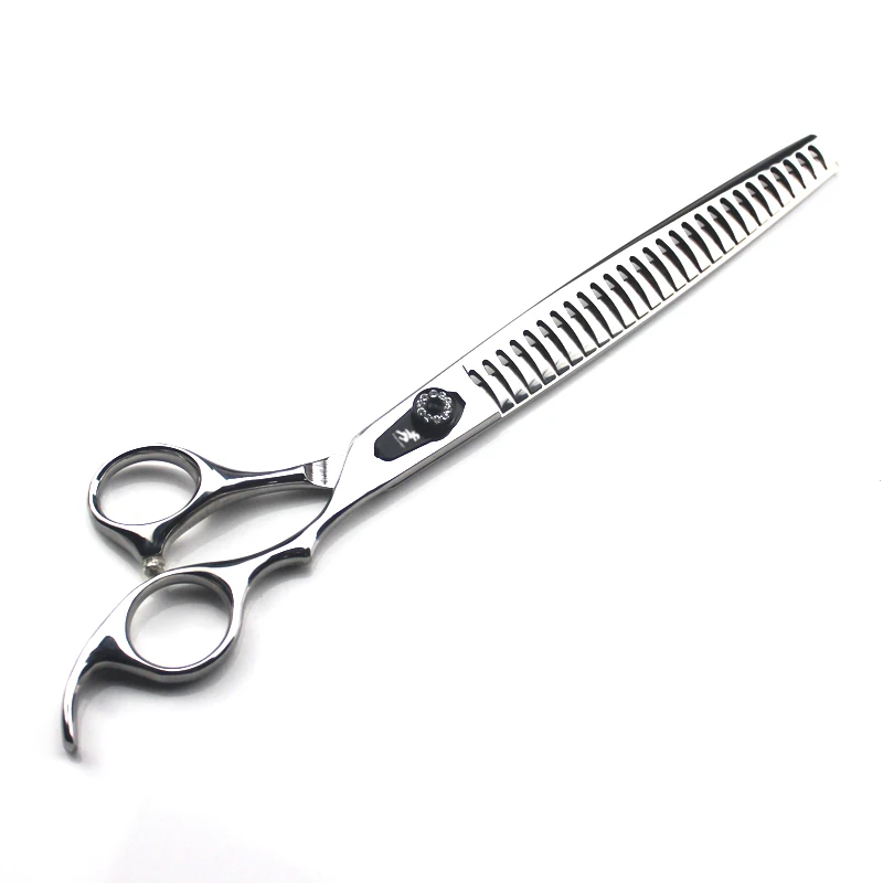 9.0 inch pet hairdressing scissors fish bone cut high-grade pet scissors JP440C material