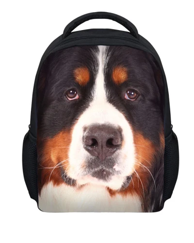 Дизайнер 12 дюймов милая собака печати школьные Рюкзаки животных зоопарка Обувь для девочек дошкольного рюкзак Детский сад Bookbags - Цвет: 3081F
