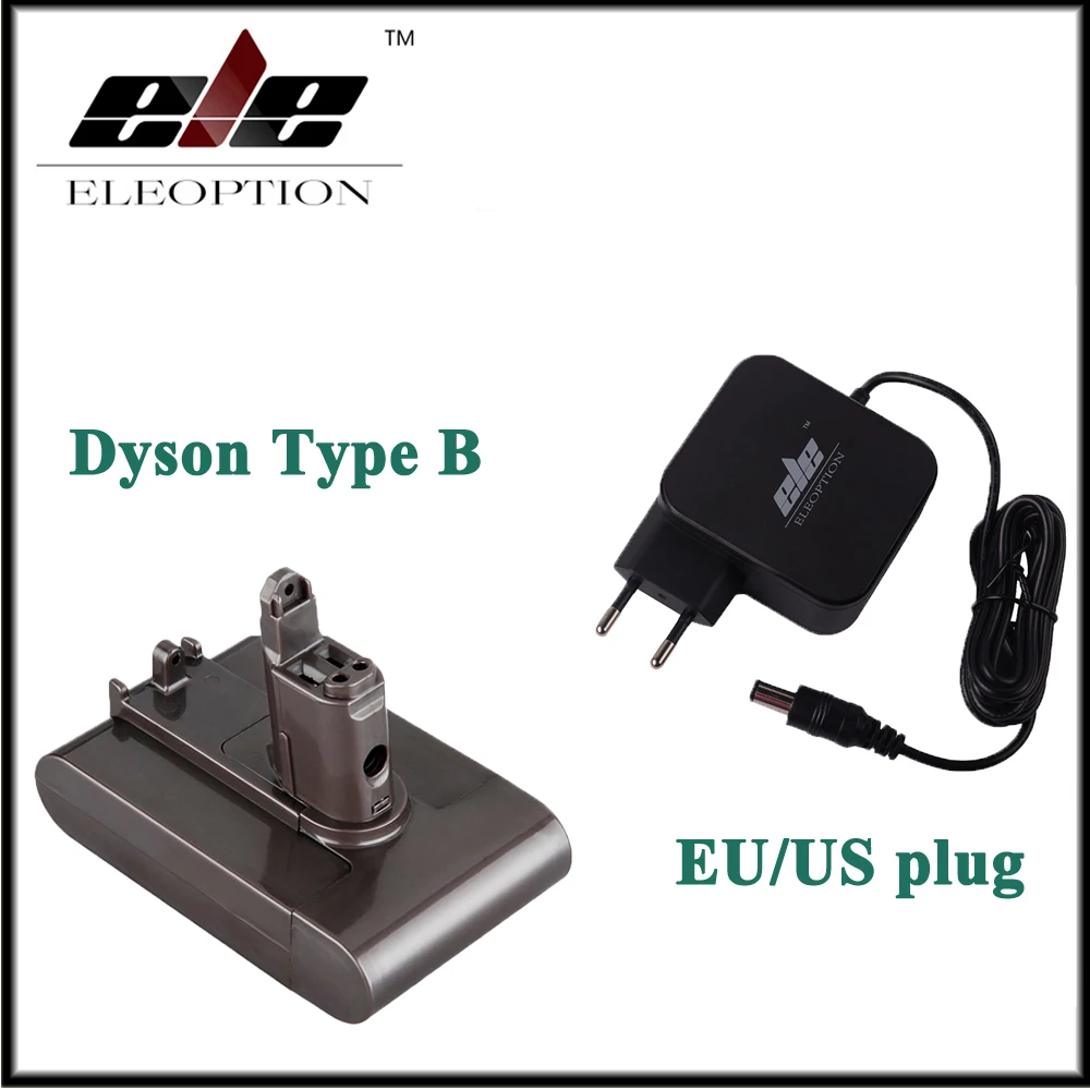 

Eleoption 22.2V 2.0Ah Li-ion Rechargeable Battery for Dyson DC31 DC34 DC35 Type B 6-Cell Vacuum Cleaner With AC Adapter Charger