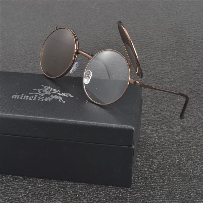Трендовые поляризованные солнцезащитные очки для мужчин Ретро Хиппи очки круглые флип панк Солнцезащитные очки женские винтажные солнцезащитные очки FML