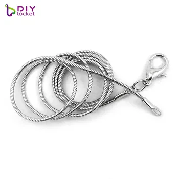 

10pcs! Wholesale Alloy Snake Chains Necklace For Necklace Pendant/ Floating Locket Diy Jewelry LSCH02-1