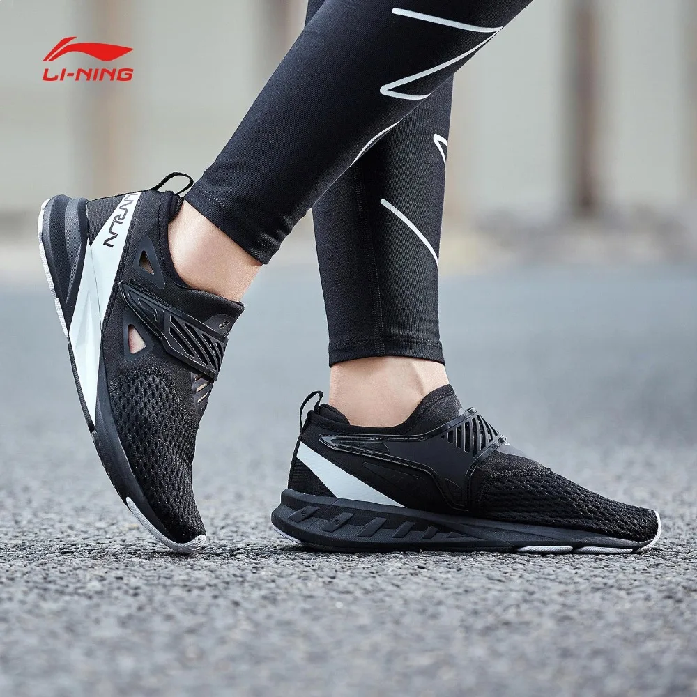 Li-Ning/женские кроссовки для бега с цветными зонами, дышащие, износостойкие, с подкладкой, спортивная обувь, светильник, кроссовки ARHN086 SAMJ18
