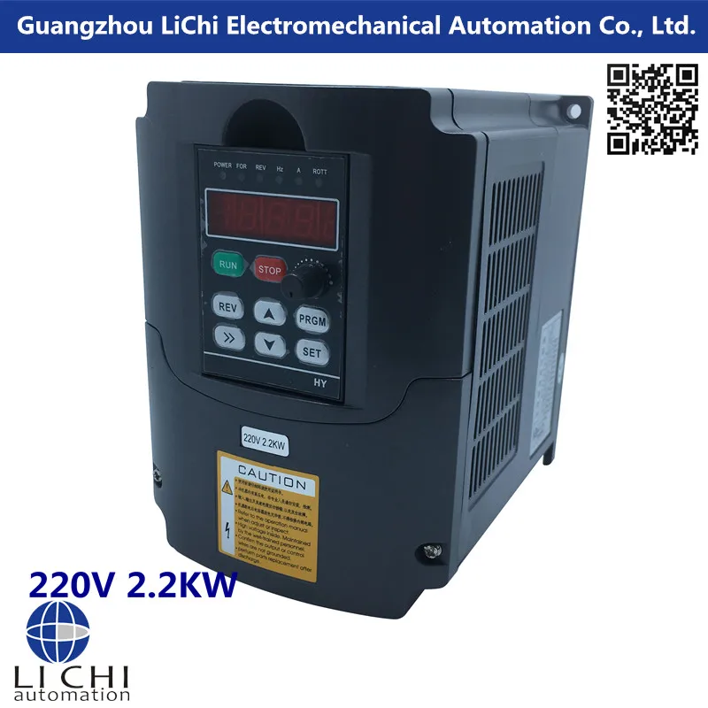 

CNC Spindle motor speed control 220v 2.2kw VFD Variable Frequency Drive Inverter 1HP or 3HP Input frequency VFD