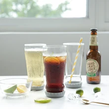 Креативная силиконовая Нижняя крышка стеклянная кружка для пива Сок чашка стеклянная чашка