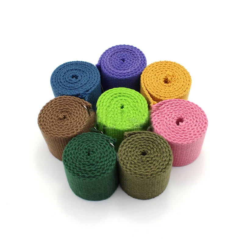 

3.8cm width 3m/lot accessories color thick canvas with cotton knit bag with backpack with strap belt belt plain weave