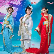 Красный/розовый/фиолетовый/синий/лидер продаж; Новинка китайский Древние Традиционные Инфанта драматургического Костюм платье принцессы