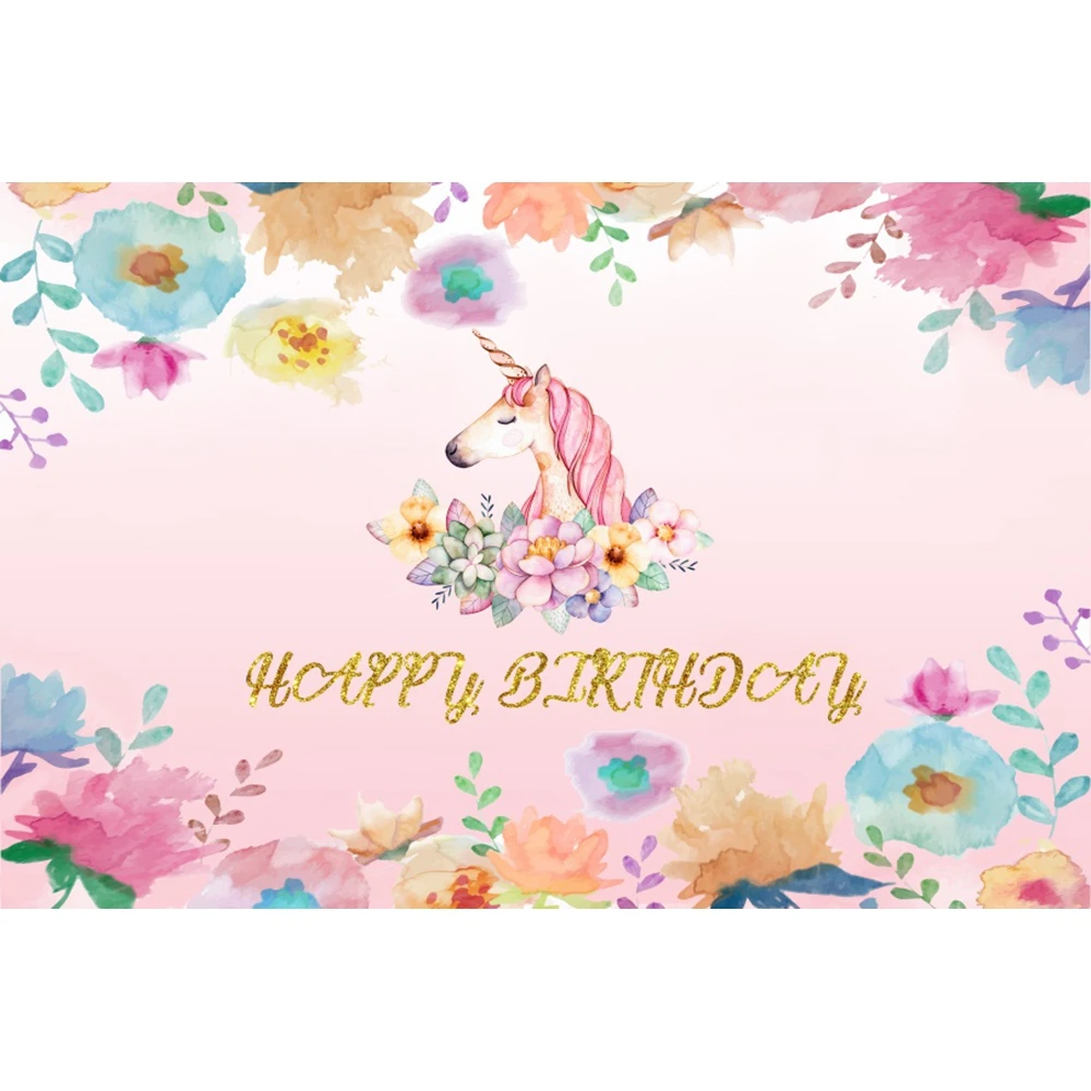 

Yeele Unicorn Backdrops Baby Birthday Party Portrait Photography Background Custom Photographic Backdrop For Photo Studio