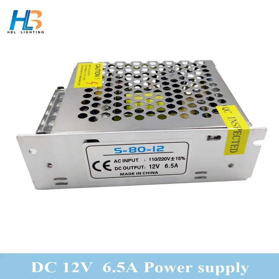 HBL AC110-220V DC 12V 75W Lighting Transformer adapter highquality safe Driver for LED strip 50502835 power supply | Освещение