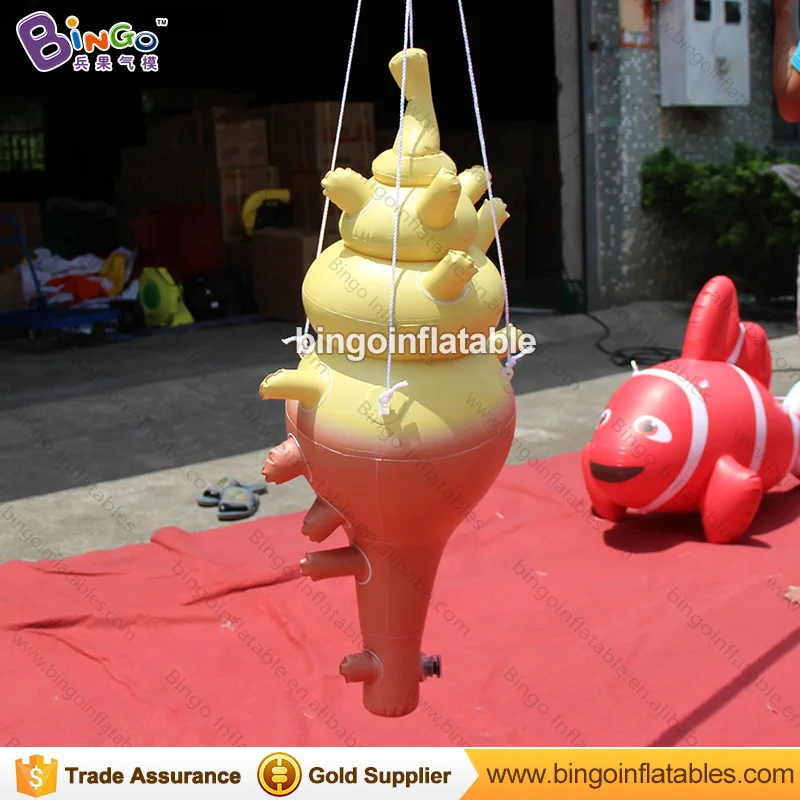 

Ocean theme hanging inflatable conch model PVC air sealed sea snail balloon for advertising