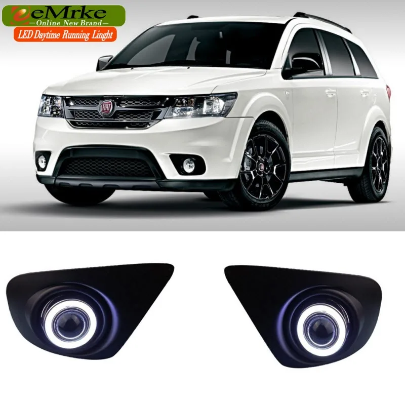 Buy eeMrke For Fiat Freemont LED Angel Eye DRL Daytime
