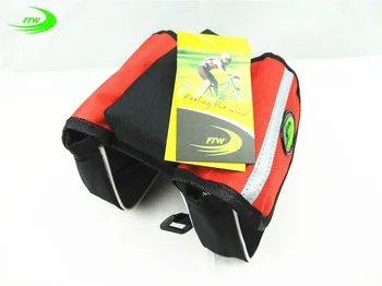 

Double Side bike Bicycle bags bike cycling front frame tube bag Bicycle packet bicycle accessories foldable bag FTW 202