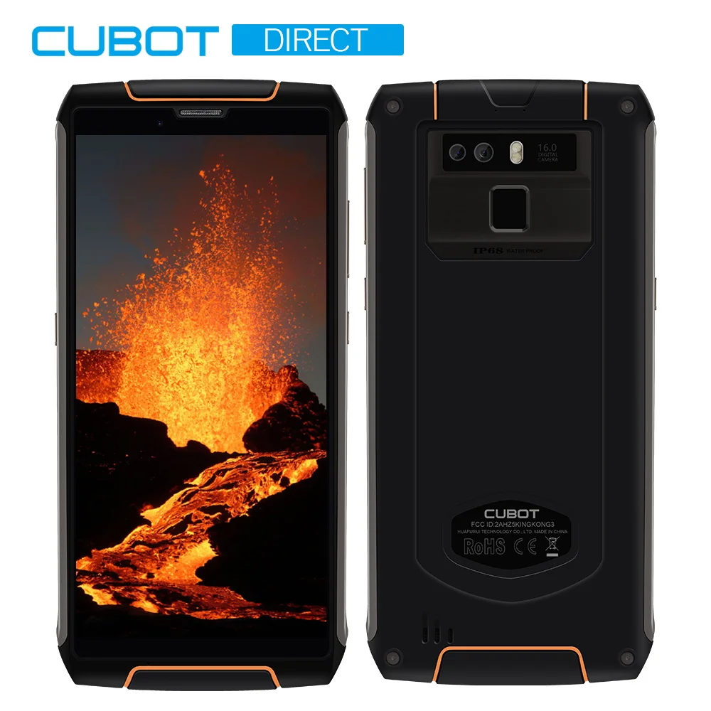Cubot King Kong 3 IP68 impermeable teléfono resistente NFC 6000 mAh Batería grande Android 8,1 4 GB + 64 GB tipo-C de carga rápida MT6763T Octa core