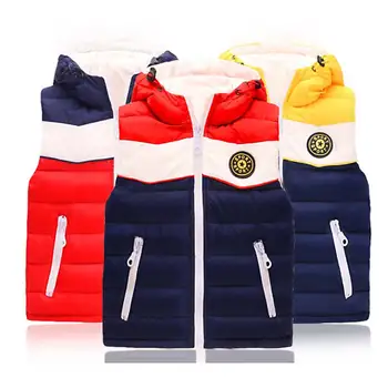 

BOTEZAI Autumn Winter Fashion Baby Boys Vest Children's hooded vest Children Warm Outerwear Coat Waistcoat For Girls Vest