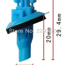 100 шт полиформальдегид синий фиксатор для Toyota авто крепеж пластиковые заклепки автомобильные клипсы клипса для застежек