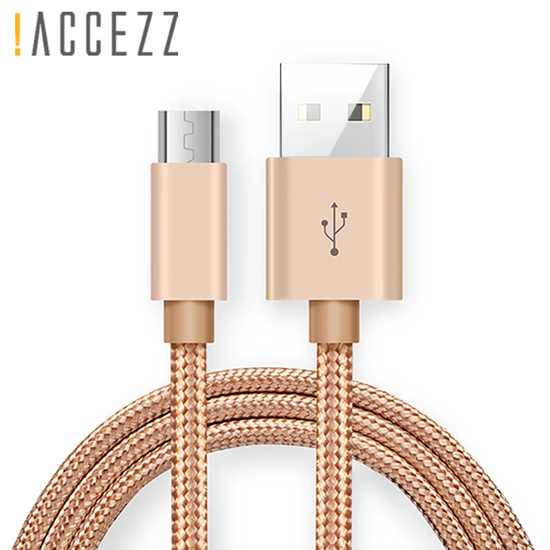 

!ACCEZZ Micro USB Charging Cable For Xiaomi Huawei Samsung Redmi LG Charge Cord Android Phone Nylon USB Sync Data Charger Cables