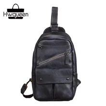 Ручная роспись, дизайнерская мужская нагрудная сумка из натуральной кожи растительного дубления, Натуральная Воловья кожа, мужская сумка через плечо, Ретро сумка-мессенджер