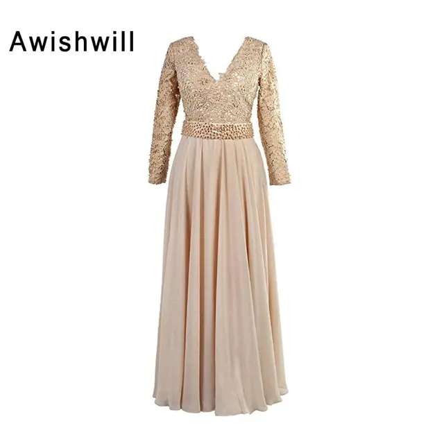 champagne mother of the bride dress plus size