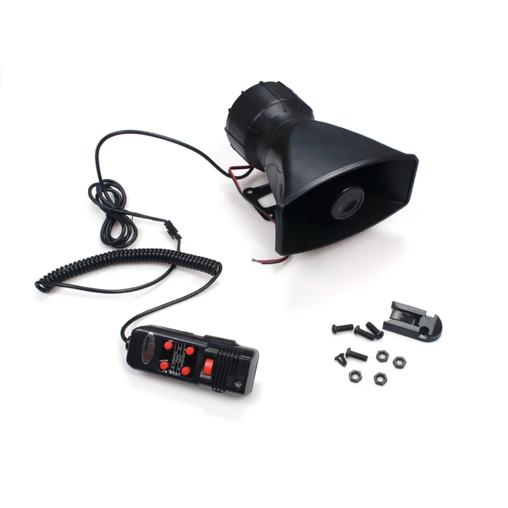 

1 X 60W 5 Sounds Car Warning Alarm Siren Horn Loudspeaker System Amplifier Mic
