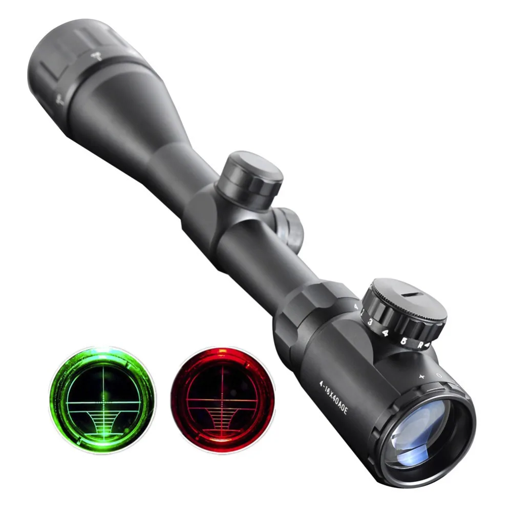 4 16X40AOE High magnification Red Green dot sighting telescope Mil Dot