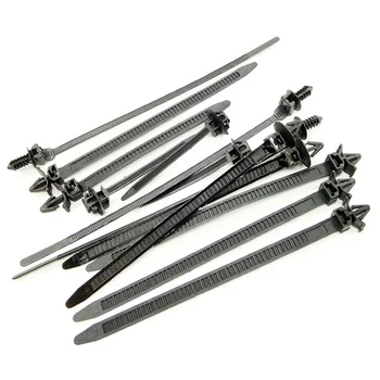 

Tie Wire Bands Car Mixed Bundled Line Fastener Zip Clip 100pcs/Set Sale