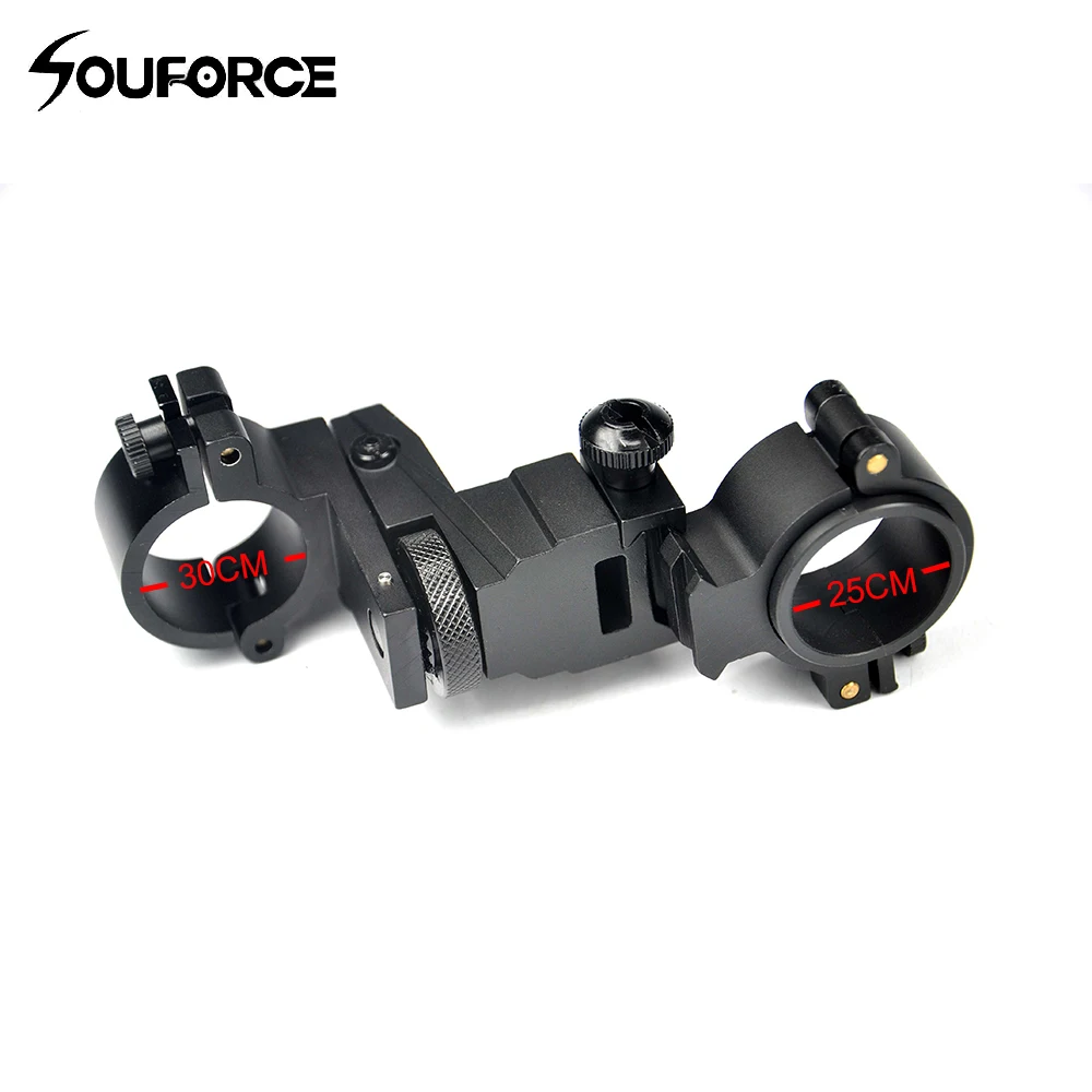 

Tactical 2 Way Use Double Ring Diameter 25.4mm/30mm Mount Adjustable Elevation Windage for Scope Sight Hunting