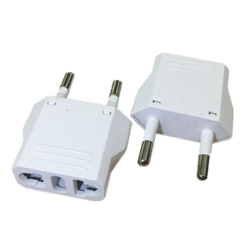

US To EU Plug Adapter American To Euro Europe European Travel Power Adapter AC Converter Electrical Outlet Socket