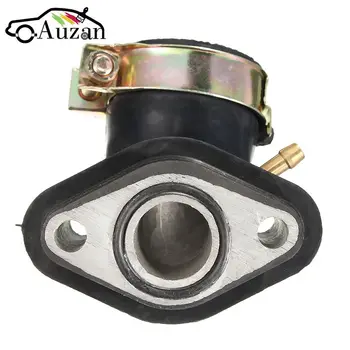 

GY6 50cc Engine Scooter 18mm Black Aluminum&Rubber Moped Intake Manifold Pipe Parts