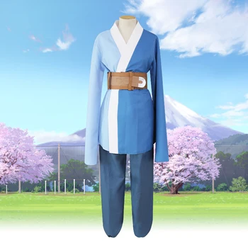 

Naruto Movie Cosplay Costume Kimono bathrobe Suit For Halloween COS clothes: coat + pants + belt + bag 061509