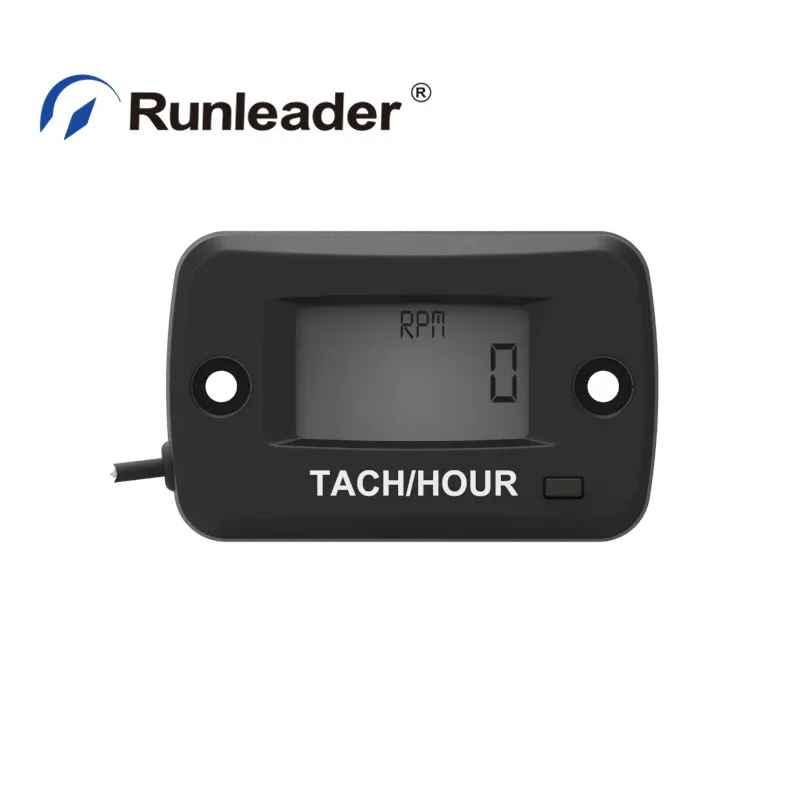 

HM019R Digital Inductive Tachometer with LCD Hour Meter for Gasoline Engine ATV UTV Dirtbike Motobike Dirtbike Motobike