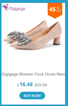 Glglgege/5 цветов; туфли-лодочки с ремешками и острым носком; обувь из флока на среднем толстом каблуке; Новинка 2108 года; женская обувь; женская офисная обувь
