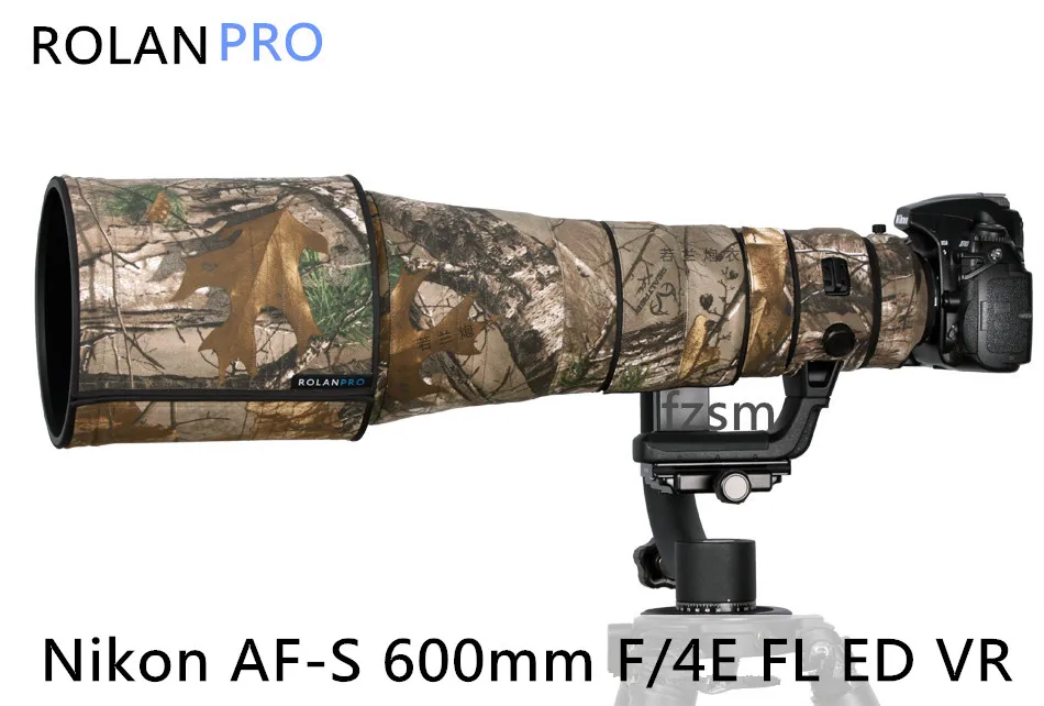 ROLANPRO Camera Lens Coat Camouflage New Nikon AF S 600mm F/4E FL ED VR