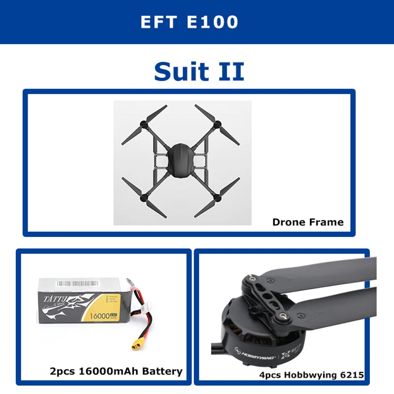 EFT EP100 промышленная платформа полета специально разработан Дрон 30 минут полета