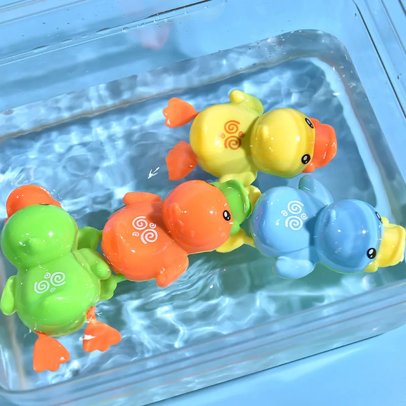 1 шт. новые летние детские игрушки для купания мультяшная утка Дети для детей Водные Игрушки для бассейна Ванная комната Пляж Ранние развивающие игрушки для малышей