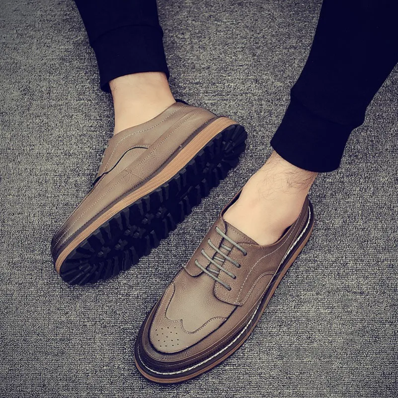 

Soft Leather Plain Needlework Microfiber Man Shoes Bespoke Men Shoe Metal Color Solid Color Shoes Men