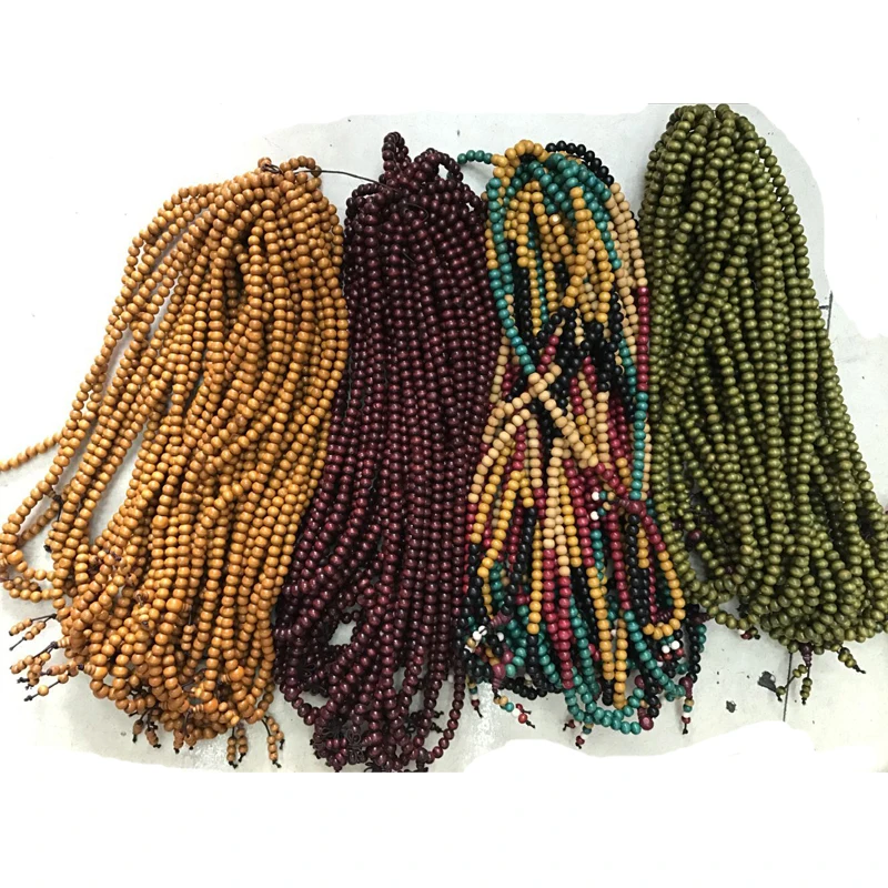 

108*0.8Cm Ethnic Jewelry Sandalwood Buddhist Buddha Meditation Prayer Bead Mala Bracelet Wooden Rosary Beads Bracelets Japa Gift