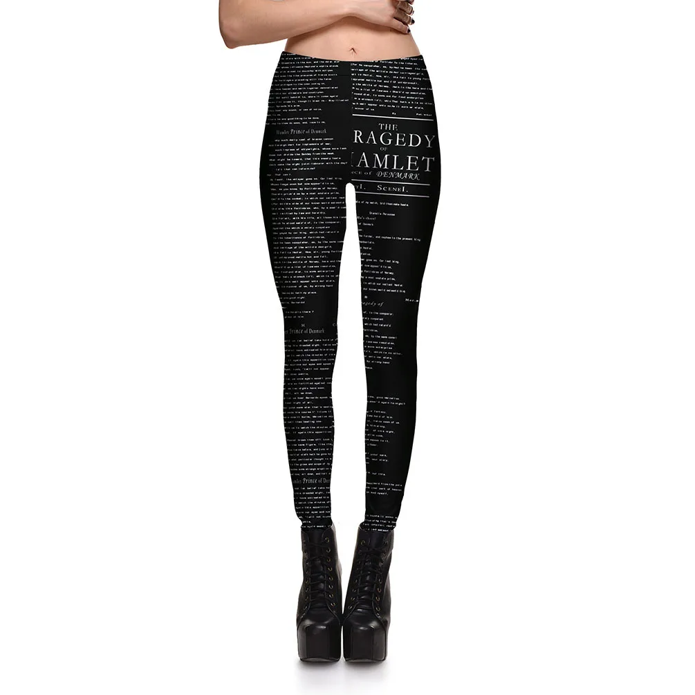 [You're My Secret] трендовый товар, черные леггинсы с белыми буквами и цифровой печатью, женские леггинсы, высококачественные сексуальные штаны до щиколотки - Цвет: KDK1182