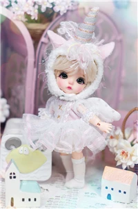 1/8 SD BJD Кукла Одежда Единорог Платье Костюм для 1/8 BJD куклы Подарки для детей - Цвет: pink