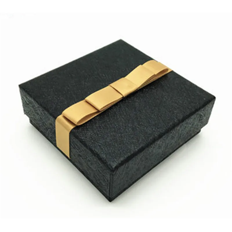 20 шт/группа, специальная бумажная коробка с полностью кожаной бумагой, коробка для колец, многоцелевая Подарочная коробка для ювелирных изделий, магазин при фабрике, la - Цвет: Black A