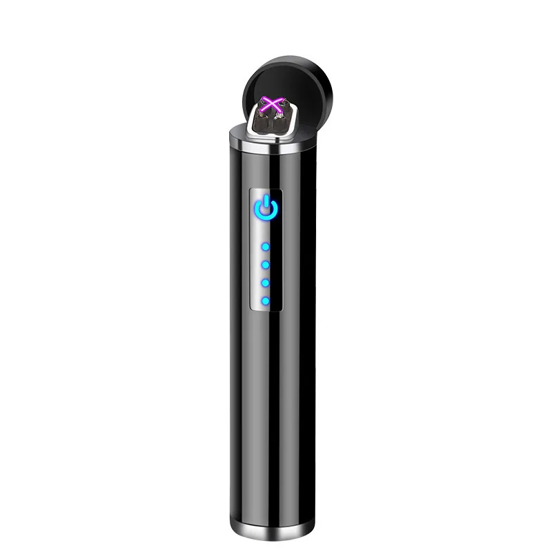 Мини двухдуговая плазменная Зажигалка цилиндрическая электрическая USB