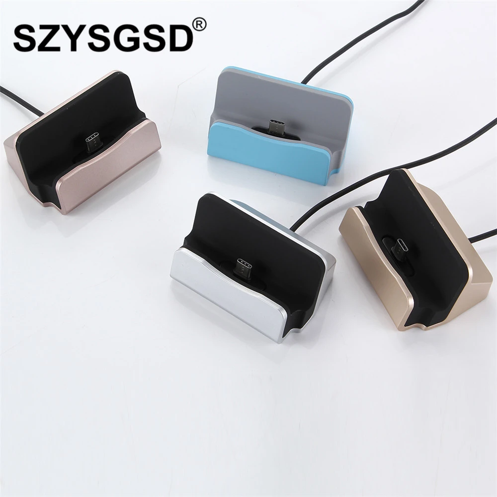 

Universal Android Sync Data Charging Desktop Dock Station Charger Mirco usb Type-C For iphone XR Xs 8 7 6S PLUS 5S Dock charger