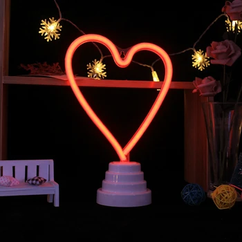 

USB Night Light 3D Luminaria heart Led Lamp Nightlight Romantic Kids Room Lamp table lamp