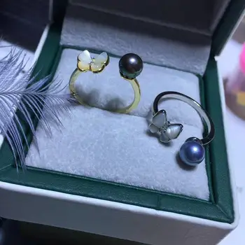 

Butterfly 925 Silver Ring Mounts Finger Ring Adjustable Resizable Ring Findings Set Jewelry Parts Fittings Accessories for Stone