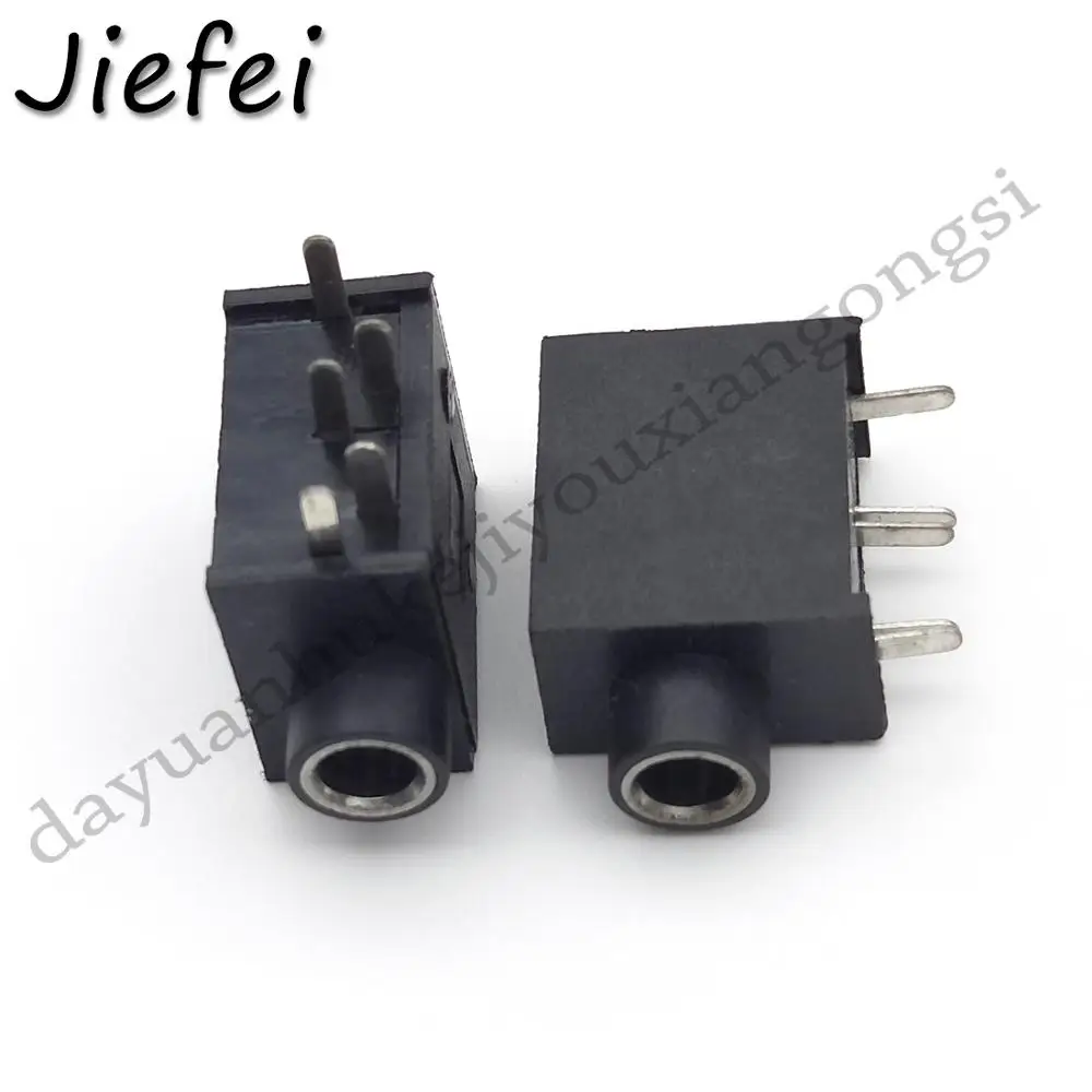 10pcs 1/8" 3.5mm female Headphone DIP 3 pin 5 pin Socket Jack with Nut Panel Mount